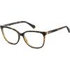 POLAROID Womens PLD D544 Prescription Eyewear Frames, Havana, 56