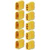 YUNIQUE GREEN-CLEAN-POWER - Set 5 Paia Connettori XT90 Maschio-Femmina | Alta Qualità per Batterie RC Lipo | Placcati Oro, Connettività Sicura, Giallo, Plastica