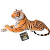 TE-Trend Peluche Animale Selvaggio Leopardo Tigre Pantera Giraffa a Scelta - Tigre in Piedi 110 cm