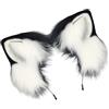 Yjcnelcr Realistico Peloso Peluche Orecchio di Gatti Fascia per Capelli Anime Cameriera Copricapo Per Festa In Maschera Tema Evento Animazione Puntelli Copricapo Accessori Costume Animale