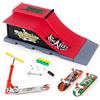 KETIEE Mini Skateboard da Dita con Rampa, Finger Skateboards Rampa con 2 Fingerboard e Finger Scooter Skatepark Rampe Finger Skate Park Kit per i Regali dei Bambini (1810-6E Aggiornamento)