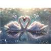 GREATRICH Puzzle 500 Pezzi per Adulti, Puzzle Adulti con Motivo Paesaggio, Puzzle Arte 38x26cm, Idee Regalo Uomo e Donna, Attività Complessa e Rilassante (Cigno)
