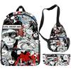 Zhongkaihua My Hero Academia Anime Boku no Hero Academia - Zaino per cosplay Oxford con zaino per la scuola, per il pranzo, per adolescenti, ragazze, ragazzi, scuola, borsa da viaggio