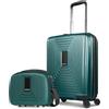 REDOLZ Articolo essenziale 14, Verde perlato metallizzato, 2-Set+, Trolley rigido con ruote girevoli