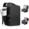 bergsalz Zaino Ryanair 40x30x20 Sottovuoto Con Pompa Zaino Da Viaggio Con Sottovuoto Bagaglio a Mano Ryanair 40x30x20 Lavoro Porta Pc Donna Uomo Nero
