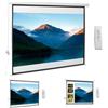 HOMCOM Telo per Proiettore Motorizzato con Telecomando 203x152 cm 100''Bianco