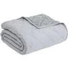 Eddie Bauer - Coperta per letto king size, morbida e accogliente, decorazione per la casa trapuntata (classico grigio tinta unita, king size)