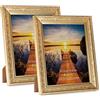 Edenseelake 8 x 10 cornici per foto vintage oro 8 x 10 per display da tavolo o da parete