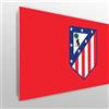 fan decor Licensed Décor Testiera singola regolabile Atlético de Madrid, 100 cm (larghezza) x 75 cm (altezza), stemma colorato su marca, rosso