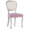 Eysa Pack de 2 fodere bielastiche per sedia senza schienale colore rosa disegno Harlem