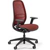 Sedus SE:Air Girevole ergonomica, Sedia da Ufficio, Plastica, riciclabile al 100%, Colore: Rosso, 42-55cm, bis 130kg Belastbar