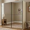 Dmora Guardaroba Grande Kachiha 217x210h cm Bianco Appendiabiti 8 Ripiani, Armadio Camera da Letto 2 Ante