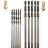 DRILAX Set di 10 punte per trapano diamantate da 1,5 mm e 2 mm, per gioielli da spiaggia, conchiglie in vetro marino, 10 pezzi da 1,5 e 2 mm. Drilax - Kit di punte elicoidali