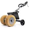 DENEWERK 3850 W - Smerigliatrice continua con manico, smerigliatrice satinata, con 2 spazzole in acciaio Ø 180 mm [6 marce, 4000 giri/m, 94 dB] per legno, metallo, pietra naturale, piastrelle, plastica