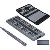 Mavaol Set di Cacciaviti con Kit di Inserti Magnetici, Pinzette per Smontaggio e Strumenti di Fissaggio - Borsa per Riparazioni Elettroniche e Manutenzioni Varie