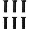 Jurtmy 6 viti di fissaggio M5/M6, 22 mm, filettatura sinistra per mandrino del trapano, adattatore per gambo, in metallo nero, mandrino UNF (M6 x 22 mm)