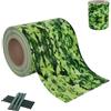 AufuN Strisce frangivista per recinzione, 35 m x 19 cm, in PVC, a doppia asta, con 20 clip, protezione dal vento, per recinzione da giardino, pellicola per recinzione da giardino (foglia verde)