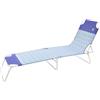 SUNNY STAR LETTINO STRASBURGO IN ACCIAIO 188x55x24cm CELESTE FANTASY