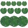 LXONTSG Foglie di Loto Artificiali,12 PCS Foglie di Loto Artificiali Galleggianti,Ninfee Galleggianti,Foglie di Loto Artificiale,Foglie Galleggianti per casa, Giardino, laghetti, Piscine, acquari