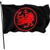 Generic Bandiera Da Giardino Vlad Dracula Order Of Dragon Logo Symbol Garden Flag Lavabile Bandiera Da Cortile Colore Vivido Bandiere Decorative Per Esterno Festival Celebrazioni 90X152CM