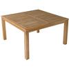 Happy Garden Tavolo Quadrato da Esterno 140cm in Teak Java. Tavolo da Giardino in Legno 140 x 140 cm - 8 posti a Sedere.