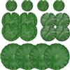 LXONTSG Foglie di Loto Artificiali,16 PCS Foglie di Loto Artificiali Galleggianti,Ninfee Galleggianti,Foglie di Loto Artificiale,Foglie Galleggianti per casa, Giardino, laghetti, Piscine, acquari