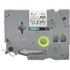 BROVACS Nastro laminato nero su trasparente, compatibile con stampanti Brother P-Touch TZ 111 TZe 111, 6 mm, OPA4111