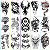 WANLIAN 15 Autocollants De Tatouage Temporaire Demi-bras Pour Hommes Et Femmes