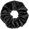 Specora - Classic Velvet Scrunchie nero - Confezione da 1 - 14 cm - Morbido, voluminoso e delicato sui capelli - Elastico per capelli da donna