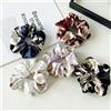 Shangxiu 5 elastici per capelli in seta, da donna, grandi, elastici, con fiori, morbidi, per coda di cavallo, per donne e ragazze, confezione da 5 pezzi