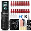 Wormhole Tattoo Kit pistola Xtreme Tattoo Ink, lega di alluminio Wireless Tattoo Machine, pistola rotativa regolabile tatuaggio penna, kit completo tatuaggio per tatuatori professionisti - portatile