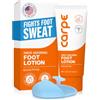 Carpe Lozione Per Piedi Assorbente Il Sudore Con Applicatore. Una Soluzione Raccomandata Da Dermatologi Per Combattere Il Sudore E L'Odore Cattivo Nei Piedi. Aiuta A Prevenire Le Vesciche Ed È Ideale