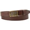 Levi's Two Horse Logo Placca Belt, Dark Brown, 90 Unisex, marrone scuro, 90 cm