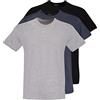 nazarenogabrielli T-shirt UOMO tri-pack Nazareno Gabrielli | Maglietta da uomo girocollo | Palestra - Casuala - Formale | T-shirt classica | Manica corta - vestibilità classica | Pacco da 3 pezzi