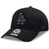 47 47Brand Los Angeles Dodgers Black Tonal Camo Under MVP Snapback Cap, Nero , Taglia unica