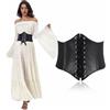 Clyhon Corsetto da donna con lacci, cintura elastica con fascia larga, cintura in vita da donna, per feste di Halloween e altri eventi