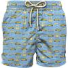 Saint Barth Mc2 Uomo Costume da Bagno Short LIG0003-Road To Formentera Poliestere Azzurro XL