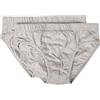 PEROFIL Confezione 2 Slip Uomo bi-Pack Medio Cotone bielastico Articolo VPRT00311, 0041 Grigio Melange - Melange Grey, I 4 - D 5 - INT M