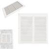 Crisalide® - Griglia di Ventilazione Quadrata in PVC Bianco - 20 x 16 CM - Montaggio Facile per Cucina, Bagno, Soffitto o Parete - Flusso Aria e Ricambio Ottimale