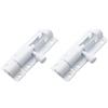 TAODAN 2 chiavistelli in alluminio bianco da 5,1 cm con viti di chiusura, bullone in alluminio antifurto fibbia scorrevole chiavistello chiavistello fibbia per porta antivento porta armadio porta