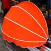 KDDFN Tenda Cappottina da Sole per Esterno,Pieghevole Tettoia per Porta a Cupola,Tenda da Sole per Finestra/Ingresso con Protezione UV,Frangivista per Balcone,con Raccordi (Diameter:100cm/39in,Orange)