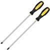 Fixinus Set di 2 cacciaviti a croce e piatti da 30,5 cm, con testa a croce lunga e lama scanalata, cacciavite magnetico esteso con punta da 6 mm