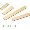 Generic 4 pz maniglie per mobili, maniglie nascoste per cassetti in alluminio, Maniglie per Armadietti per mobili, cucina, Oro Maniglie Armadio maniglie per cassetti(150mm Length)