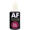 Alex Flittner Designs RAL 4004 VIOLA BORDEAUX - Penna di riparazione lucida, 20 ml, vernice per ritocco acrilico, per riparazione, legno, metallo, mobili da bagno