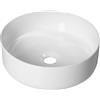 Barbottina Lavabo circolare d'appoggio serie Lumen 36, (LxP) 36x36 cm, ceramica bianca
