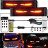 NEWFUN Occhi led per camion, insegna luminosa programmabile, Display LED Programmabile auto con controllo APP e telecomando