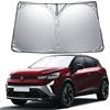 GFWGTS Protezione Solare Parabrezza compatibile con Renault Captur 1 / Captur 2 2013-2024 2025, Parasole per Parabrezza con Protezione UV, Protezione dal Calore, Pieghevole, Accessorio Interno Auto