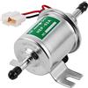 QEUhang Pompa Carburante Elettrica 12V HEP-02A, Universale Heavy Duty Bassa Pressione Travaso Fuel Pump per Benzina Diesel Gasolio
