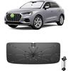 Ruiya 2026 Upgrade Ombrello Parasole Auto Parabrezza Compatibile con Audi Q3 F3 2020-2025, Parasole Anteriore Pieghevole Protezione UV, Accessori Auto Q3