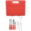 Aramox Kit di 8 utensili per l'estrazione dei freni a tamburo, universale, in acciaio 45, con rivestimento cromato ossidato e scatola portaoggetti